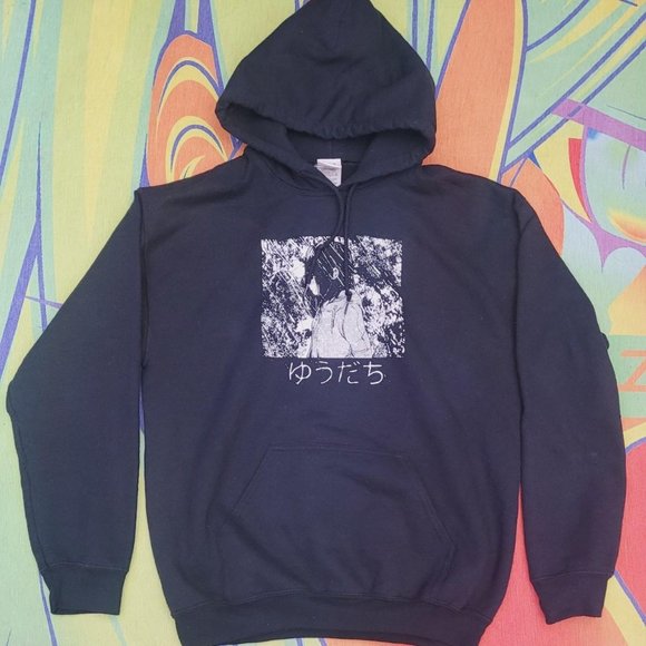 Rare Omocat Sudden Rain Anime Hoodie - Picture 1 of 4